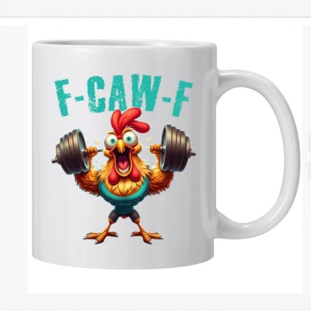 Rooster ceramic coffee mug, tea cup New coffee cup Creative mug