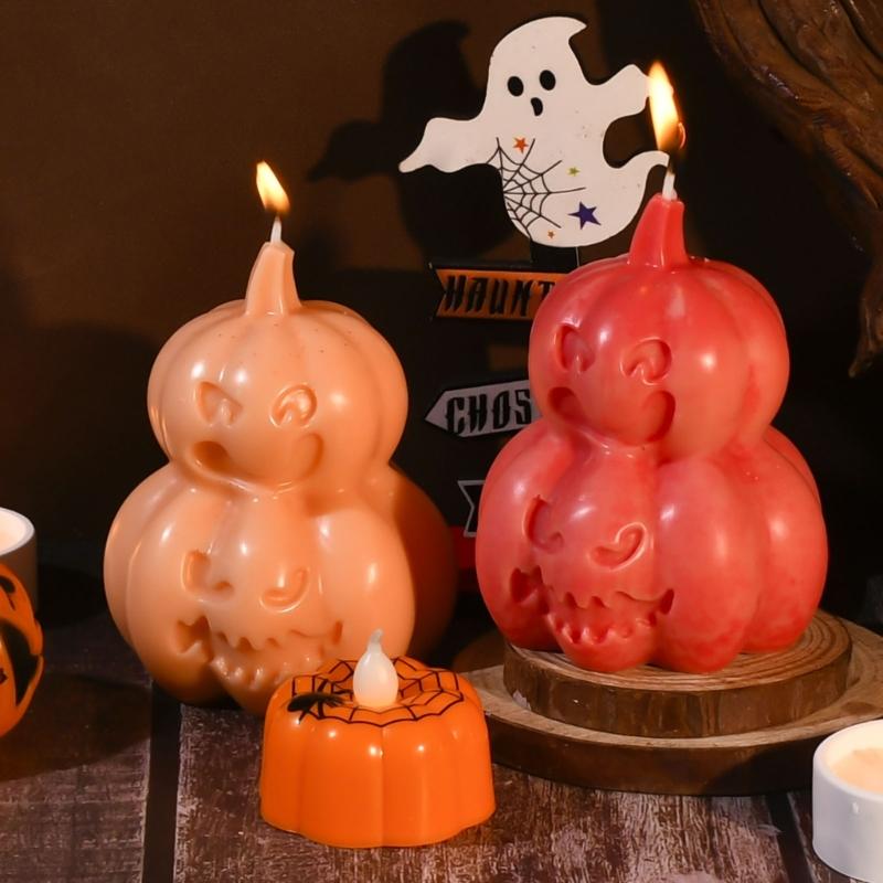 Pumpkin Silicone Candle Molds for Making Candle Soap Epoxy Resin Multipurpose Silicone Mould for Gypsum Decoration