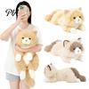 Weiches Berührendes Stoffkätzchen Lebensechte Ragdoll Katze Plüschtier, Realistisches Tierkissen zum Schlafen, Stressabbau Umarmendes 45cm Flauschiges Kissen,