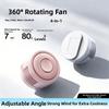 Rotatable Personal Cooling Clip Fan Bladeless Handheld Air Cooler Compact Hanging Waist Fan  Summer