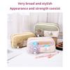 Simple Large Capacity Student Pencil Case Multi-Layer Flip Style Cute Pencil Pouch Ins Canvas Gel Pen Organizer Kids