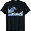Berühmte Klassische Kunst_ Große Welle vor Kanagawa Hokusai Spezielles Design T-Shirt(2)