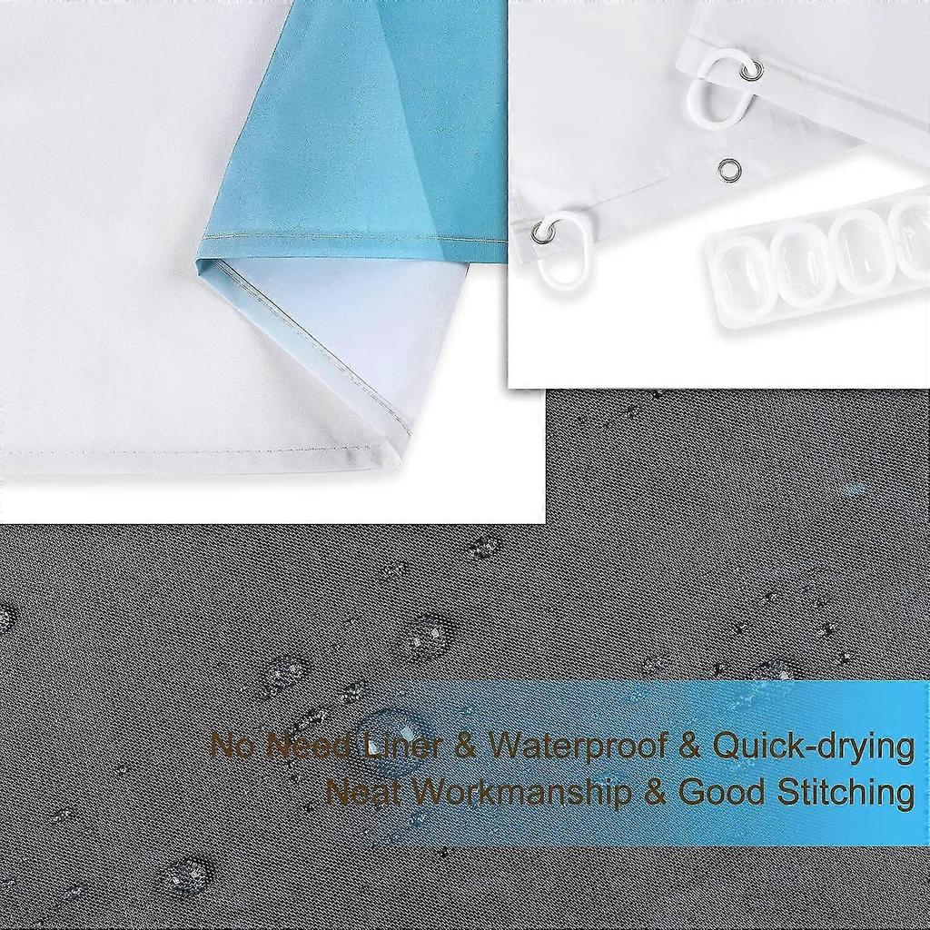 Scenic Mountain Sunset Print Waterproof Shower Curtain - Stylish, Durable & Easy-Care Choice for Tranquil Bathroom Décor