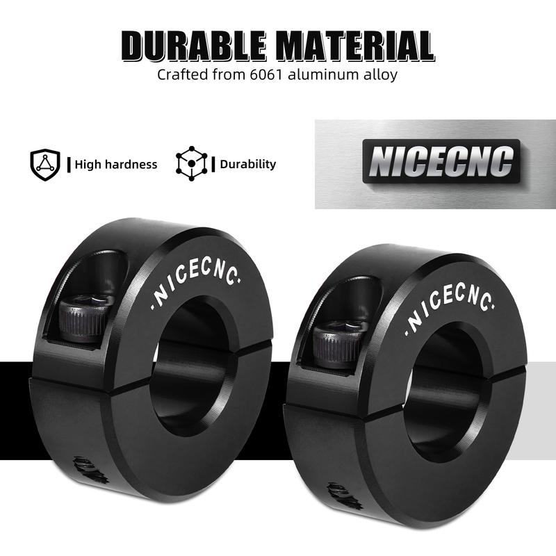 NICECNC 6061 Aluminum Alloy CNC 2PCS Front Sway Bar Clamping Collar For Can Am Maverick X3 2017-2021 Reducing Sway Bar Noise