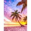 Plný čtverec/kulatý Diamantový obraz Sunset Beach Obrázky kamínků 5D Diamantové vyšívání Kokosová mozaika Ručně vyrobený dárek