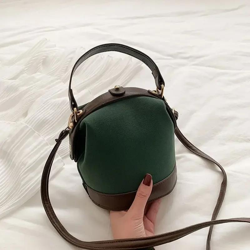 Spring/summer new fashion one shoulder bucket bag Korean simple crossbody bag versatile crossbody fashion bag