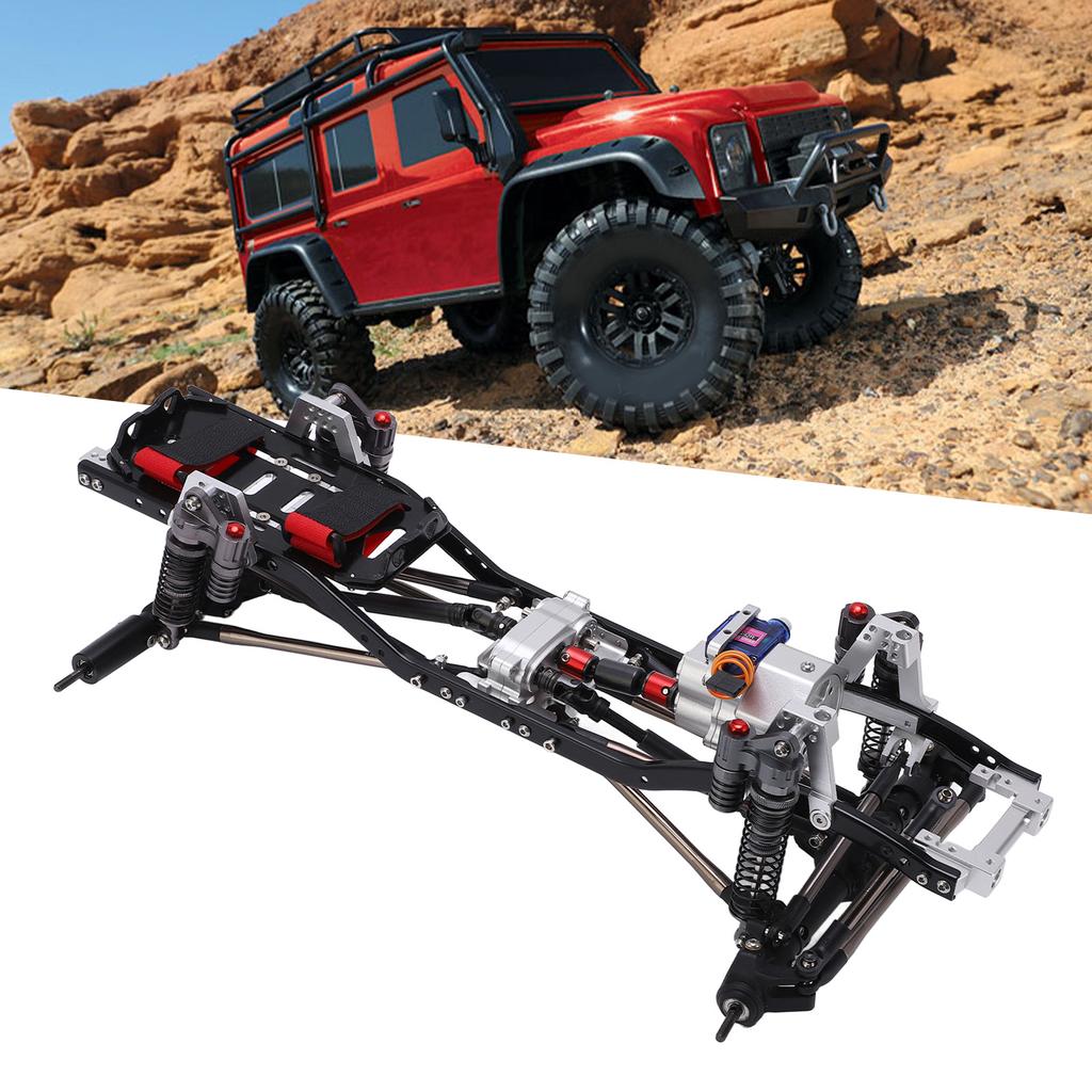RC Frame 1Celsius10 Climbing Car 313mm Wheelbase Dual Speed High Low Gear Frame Set with Front Bumper