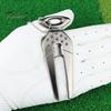 Zinc Alloy Golf Pitchfork Divot Tool Reusable Non-fading Mark Repair Training Aid Equipment