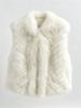 Matsuma Mingyue Autumn and Winter New Skinny Short Strips Fox Fur Vest Jacket Women's Fluffy Vest