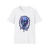 Unisex Softstyle T-Shirt Melting Skull Neon Horror Drip Halloween