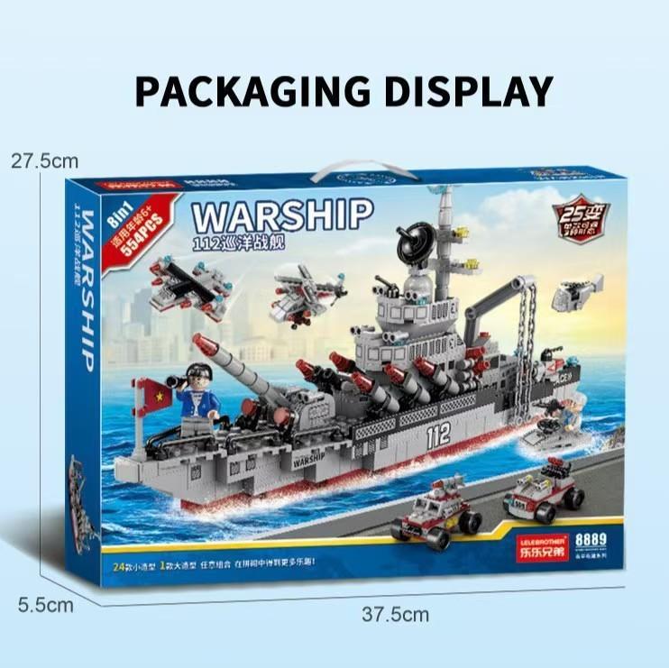 Missile Vehicle Tank Aircraft Carrier Military Themed  Building Block Toy
