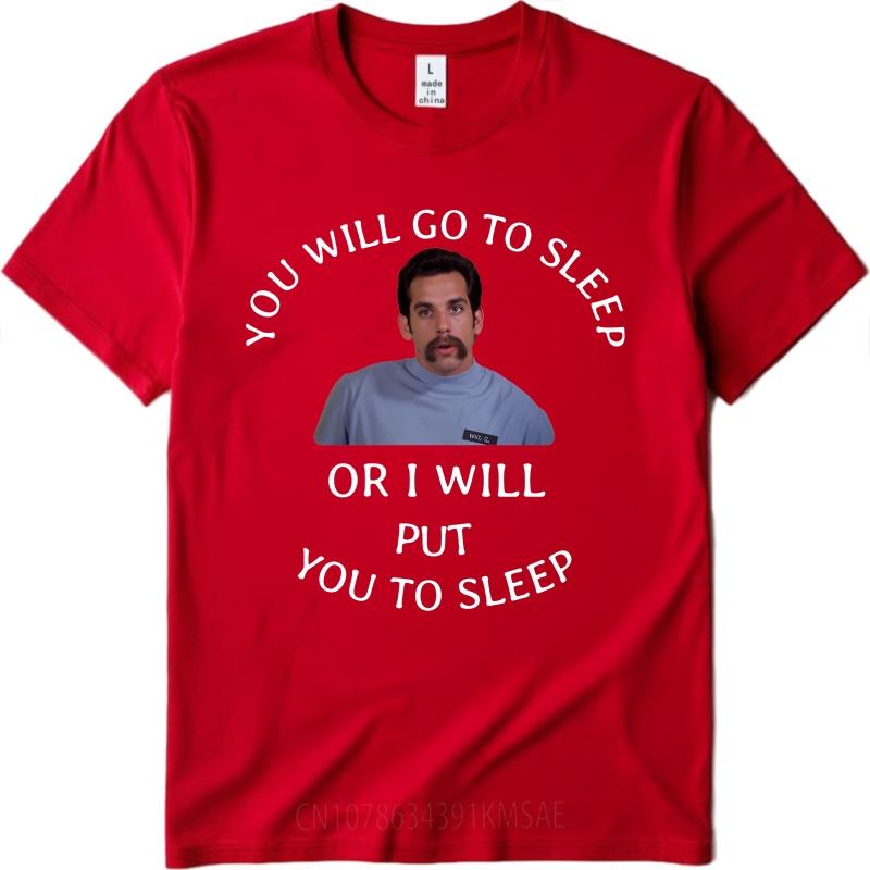 Casual Summer Boys tshirt You Will Go To Sleep Or I Will Put You To Sleep Short Sleeve Solid Color ONeck Tees Cotton Tshirt S