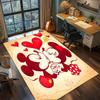 Mickey and Minnie: The Classic Couple Rug Carpet Large Area Rug Non Slip Washable Floor Mat Gamer Room Bedroom Home Decor