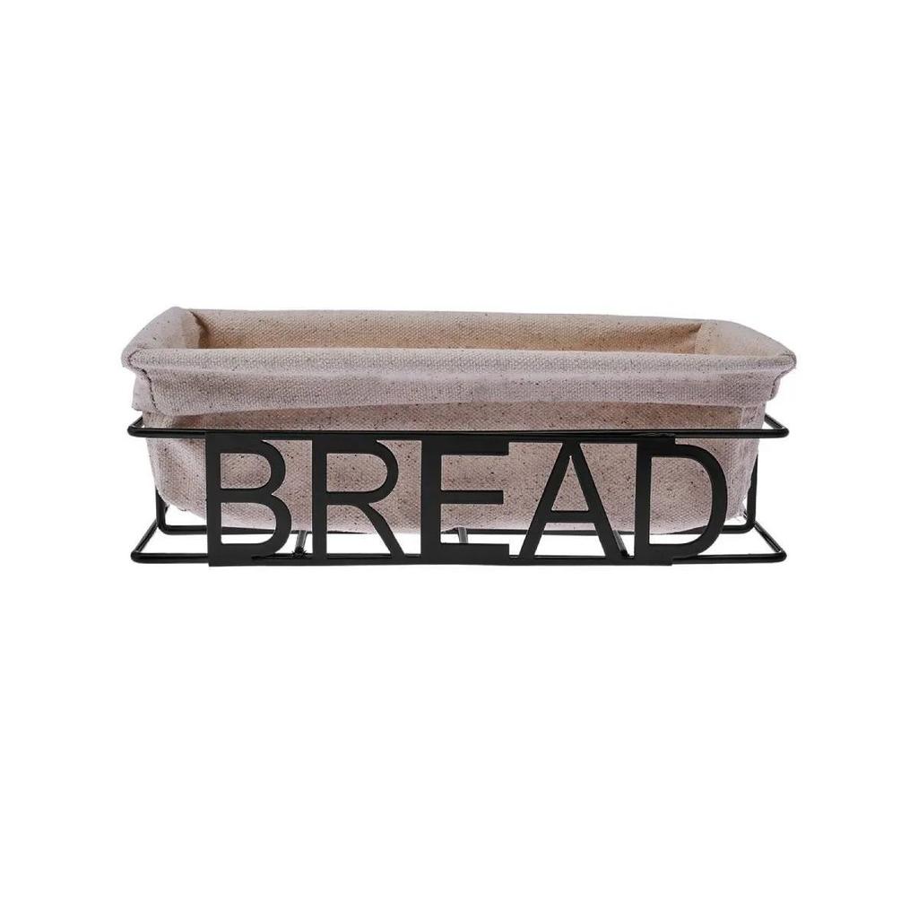 Rectangular Bread Basket Kitchen Bread Storage and Serving 25 Cm
