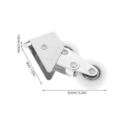 4Pcs Reliable Sliding Window Pulley Aluminum Alloy Double Roller for Easy Installation Residential Commercial Doors Patio Screen