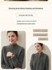 Thickened Stand Collar Half-Zip Cashmere Bobble Stitch Women's Pullover