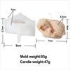 Mermaids Candle Silicone Mold Human Girl Soap Resin Plaster Mould Cake Chocolate Making Sleep Girl Statue Desktop Decor