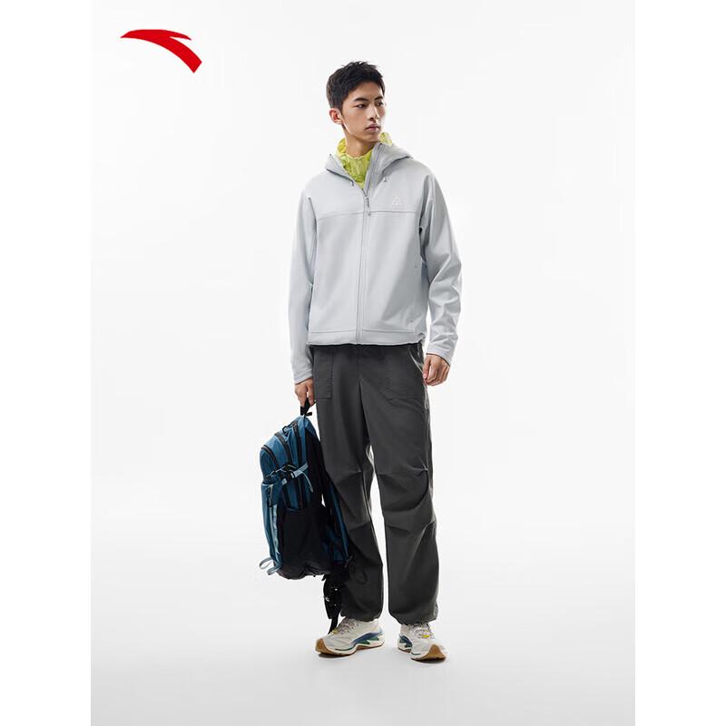 ANTA Men's Waterproof Windproof Warm Softshell Hooded Jacket