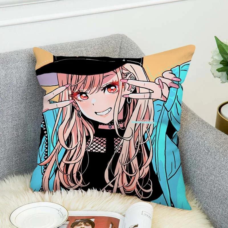 Pillowcases 40*40 Decor Marin Kitagawa Pillow Cases Decorative Cushion Covers for Pillows Pillowcase 45*45 Room Cushions Cover