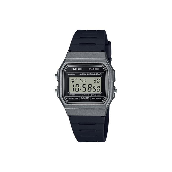 CASIO Men Standard Series Black Watch F-91WM-1B F-91WM-1B Black Gray