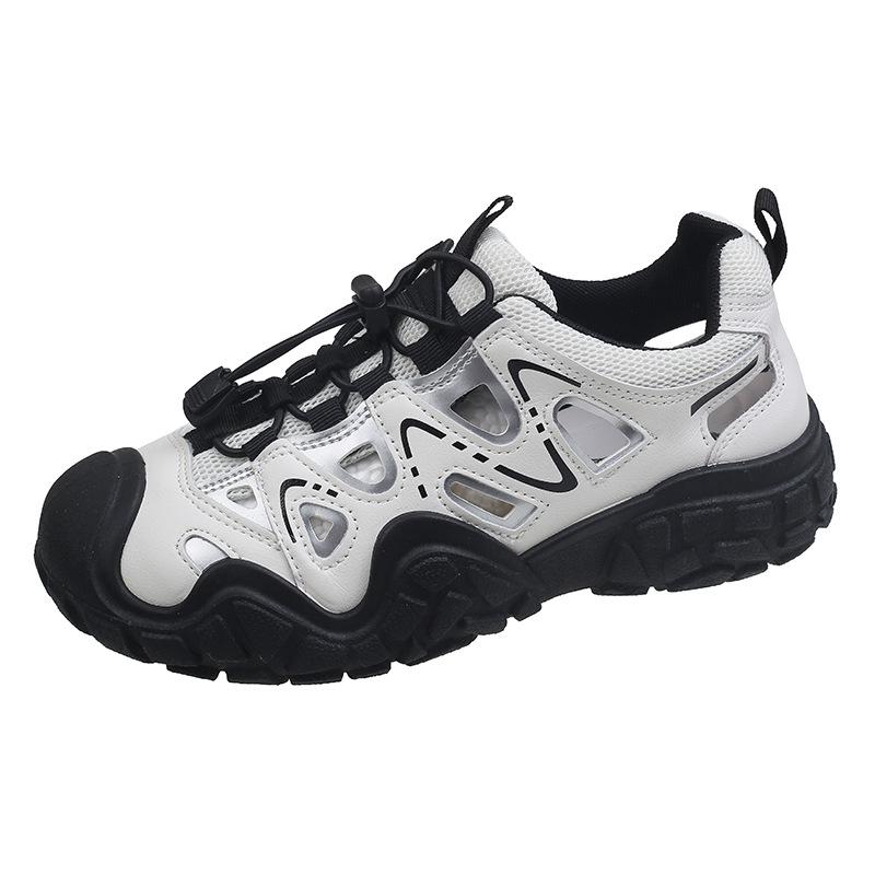 Ugly cute hollow breathable sandals women's 2025 new outdoor mountaineering hiking sports leisure versatile dad shoes