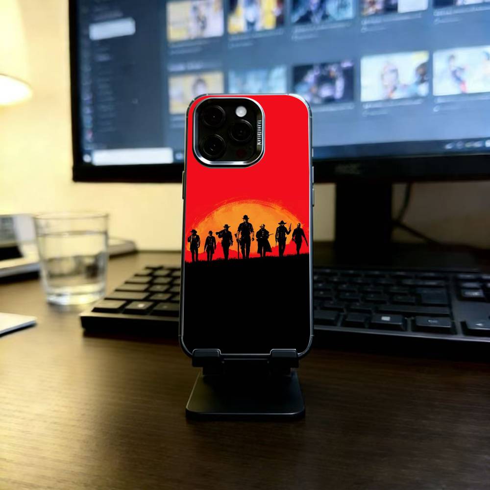 Redemption RDR 2 Phone Case For iPhone 17,16,15,14,13,12,11 Plus,Pro Max,XS,Colorful Silver Black Cover