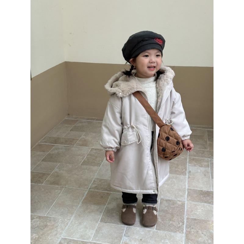 Vêtements pour enfants Styles Moyens Longs Garçons Filles Peluche Imitation Épais