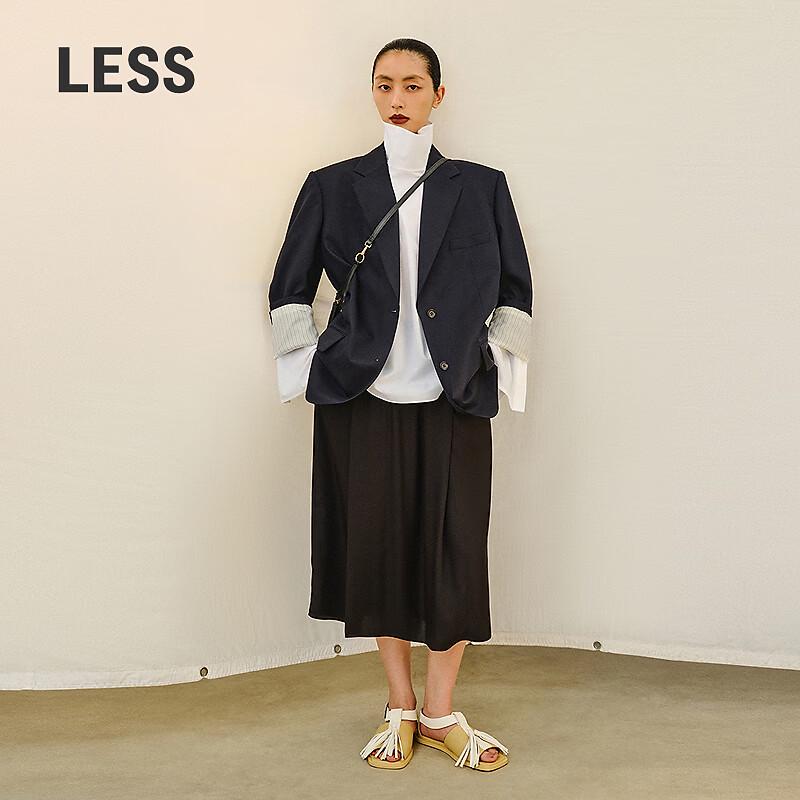 Less Loose Straight Midi Skirt