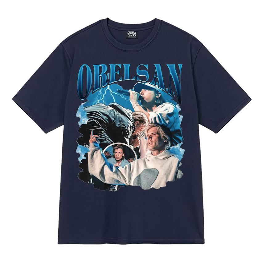 Rapper Orelsan Gothic Graphics Print Tshrit Unisex Women Streetwear Casual Aesthetic Clothing Oversized Loose Y2k Tshrits Teenagers