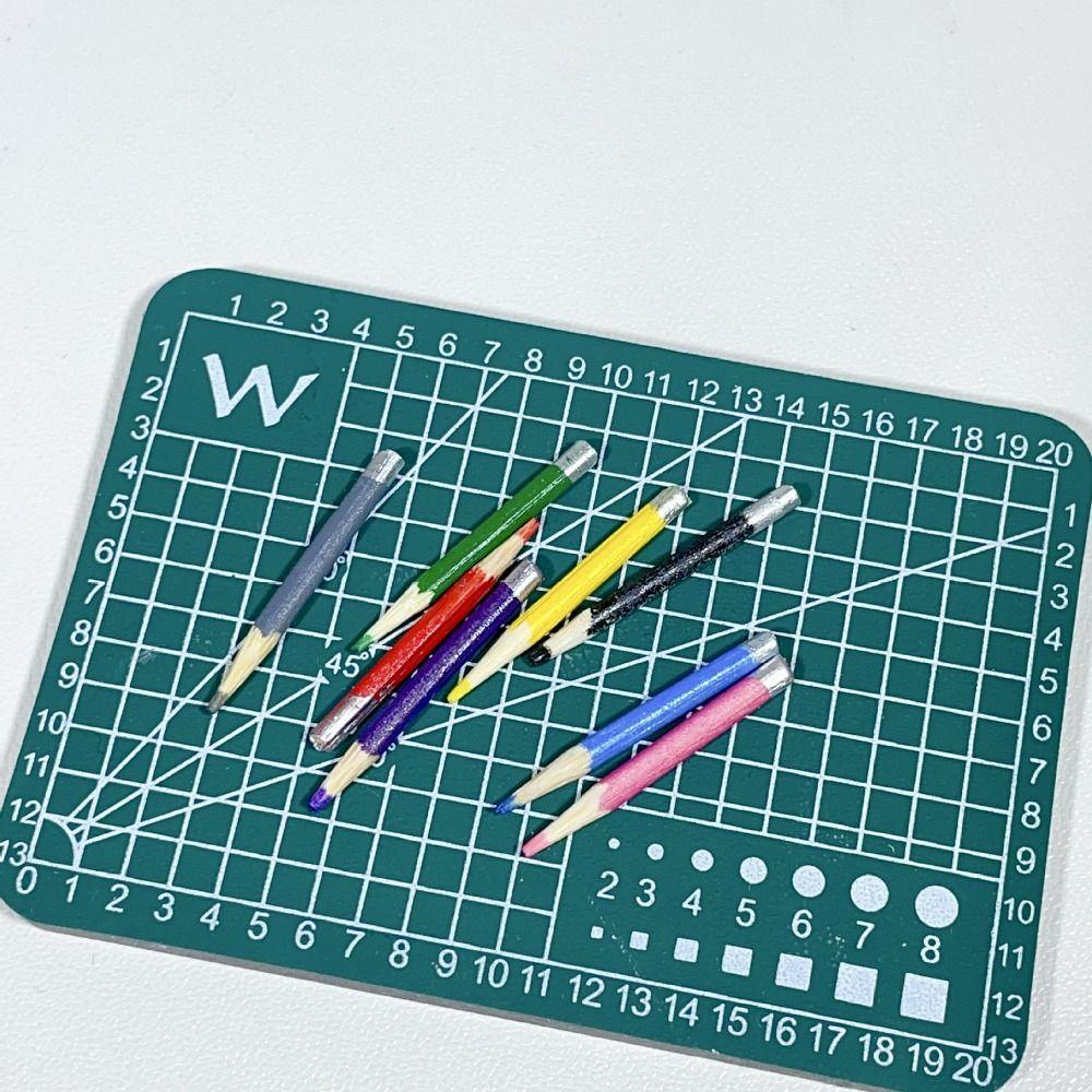 Study Scene Mini Colored Pencils Pretend Play Miniature Pen Dollhouse Pencils  Kids Toy