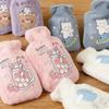 Plush Hot Water Bottle Bag Girls Cute Shoulder Hand Warmer Warm Belly Winter Home Instant Hot Pack Water Heating Pad Heat Pack