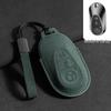 Mercedes Key Case with Alcantara, Compatible with E-Class, S-Class, C-Class, B-Class, GLC, GLB—Full Coverage Protection