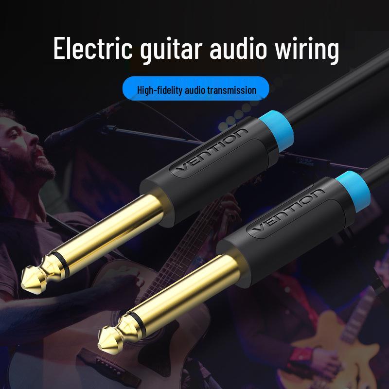 Weixun BAA 6.5 Audio Cable: Male to Male, 6.35mm Dual-Core, Ideal for Power Amplifiers, Speakers, and Electric Guitars.