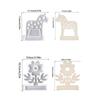Horse Shape Candle Holder Molds with Base Flower Tealight Holder Molds Animal Resin Molds for DIY Craft Home Decorations
