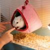 Hamster Hanging Nest Warm Semi-Enclosed Scratch-Resistant Hamster House Hammock Hamster Cage Deco For Golden Hamster