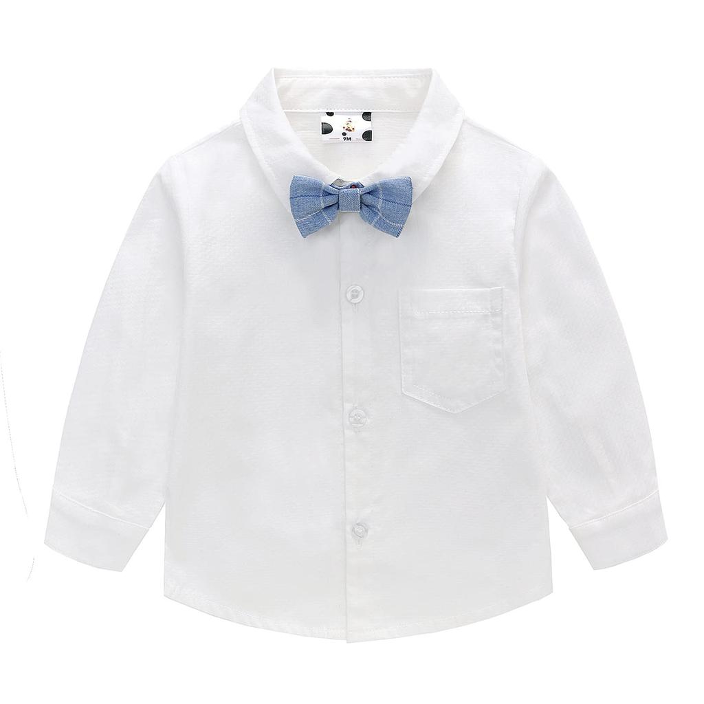 Famuka Formal Long Sleeve Shirt and Pants Check Perfect for Kindergarten Entrance School Entrance Shrine and Birthdays Size Boys' Suit, Set, Pattern,