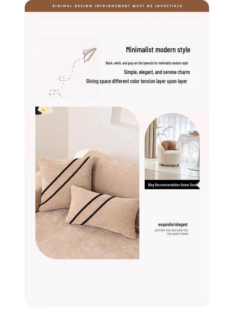 Chenille All-Season Luxury Sofa Cushion Cover - Non-Slip, Lightweight, High-End Design for Leather Sofas