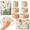 10Pcs 10/12/15/18/20/26cm Ring Round Wooden Ring Bamboo Hoop Frame DIY Wreath Decorative Circle Craft Tools Wedding Decoration