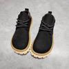 New Trendy Men Leather Shoe Premium Feel Quality Outdoor Casual Shoe Comfortable Breathable Shoes Thick Soled Soft Shoes for Man