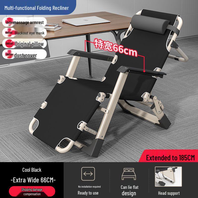 Reclining Foldable Lounge Chair for Napping, Office, or Home Use