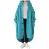 Women's Oversized Hooded Jackets Casual Full Zip Up Hoodies Sweatshirt Long Sleeve Boyfriends Outerwear With Pockets