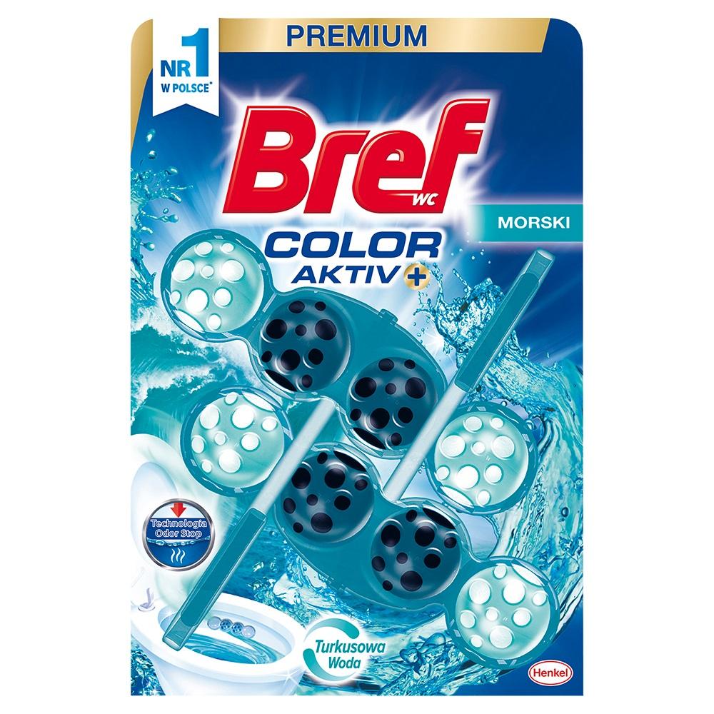 Bref Color Aktiv+ Blocs nettoyants et parfumés pour cuvette de toilette Ocean Fresh, lot de 2 (50g chacun)