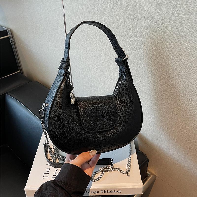 New Bag Simple Niche Crescent Bag Texture Shoulder Bag Women's Messenger Bag Women's Bag