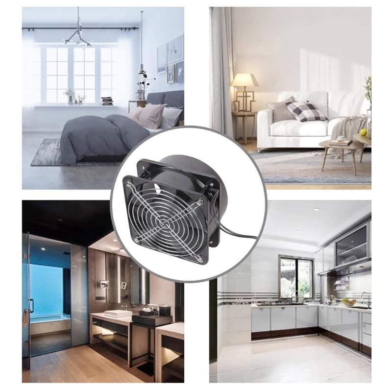 Doppelt kugelgelagerter Lüfter 150mm Metallschutzgitter und Geschwindigkeitsregelung für effiziente Kühlung