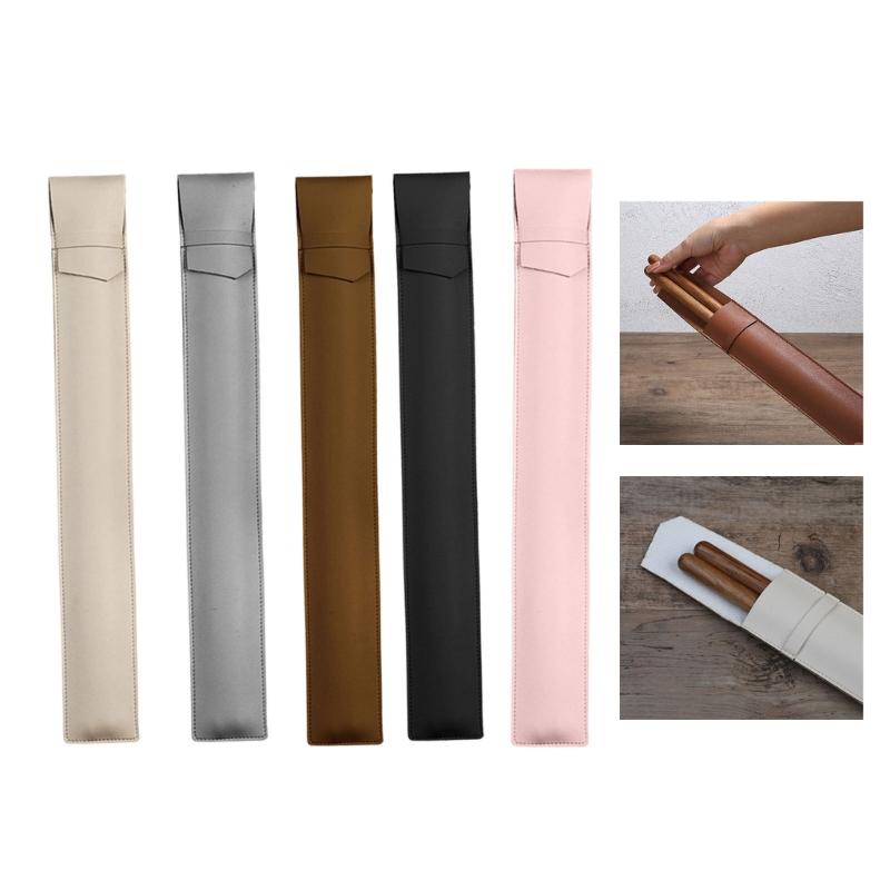 Drumstick Protective Case PU Leather Portable Drumsticks Storage Pouch Waterproof Drum Stick Bag Easy to Carry