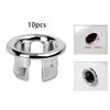 10 Pack Bathroom Sink Overflow Covers, Round Insert Into