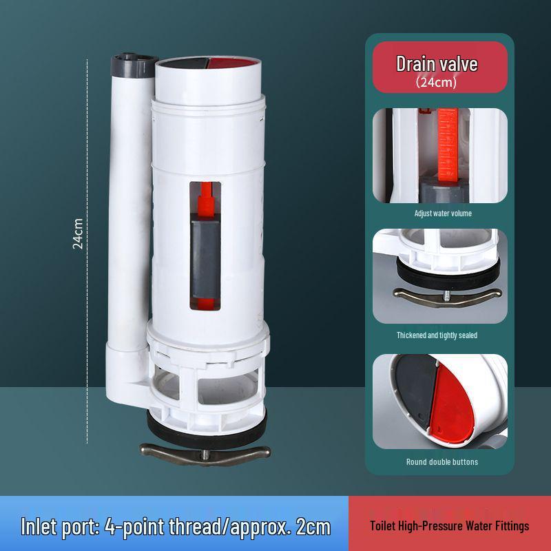 Adjustable High-Pressure Toilet Tank Water Fitting Set