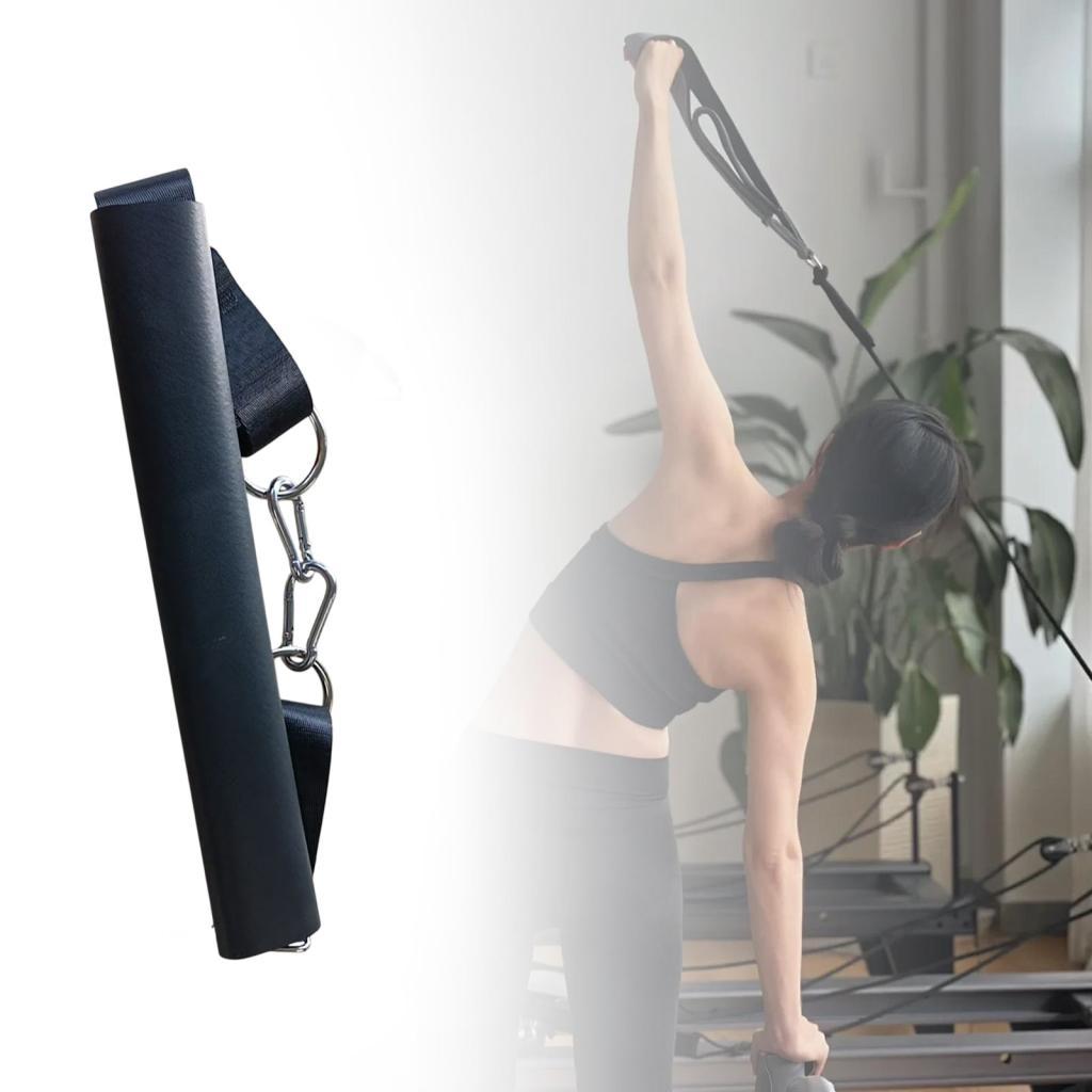 Pilates Foot Strap Yoga Strap Adjustable Portable Easy Installation Adults Equipment Fitness Strap for Training Gym Exercise чёрный