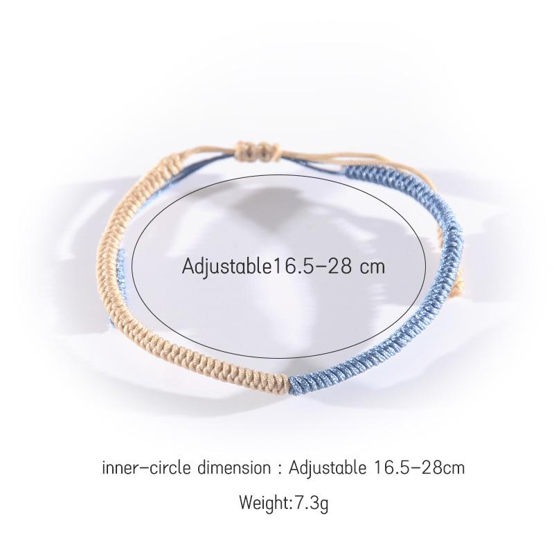 Cord Bracelet for Women Handmade Woven Zodiac Year Bracelet Ethnic Style Unique Bracelet