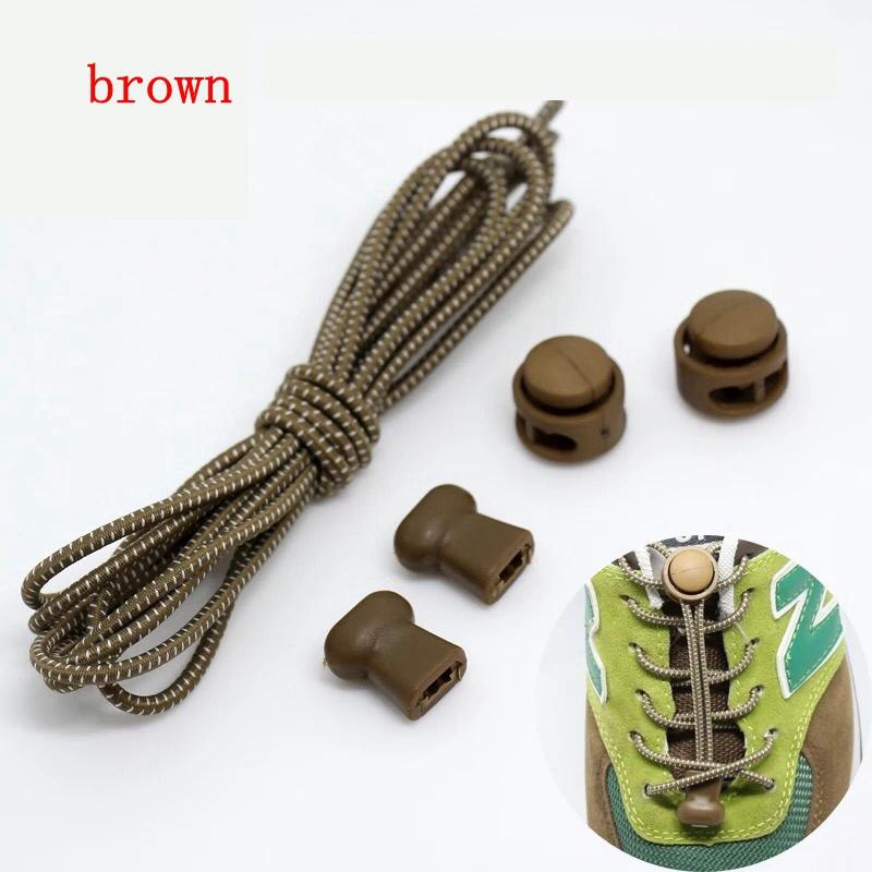 1 Paio Lacci Elastici per Scarpe Rotondi con Blocco Senza Nodo Lacci per Scarpe Bambini Adulti Rapidi Pigri Lacci in Gomma per Scarpe da Ginnastica 22 Colori